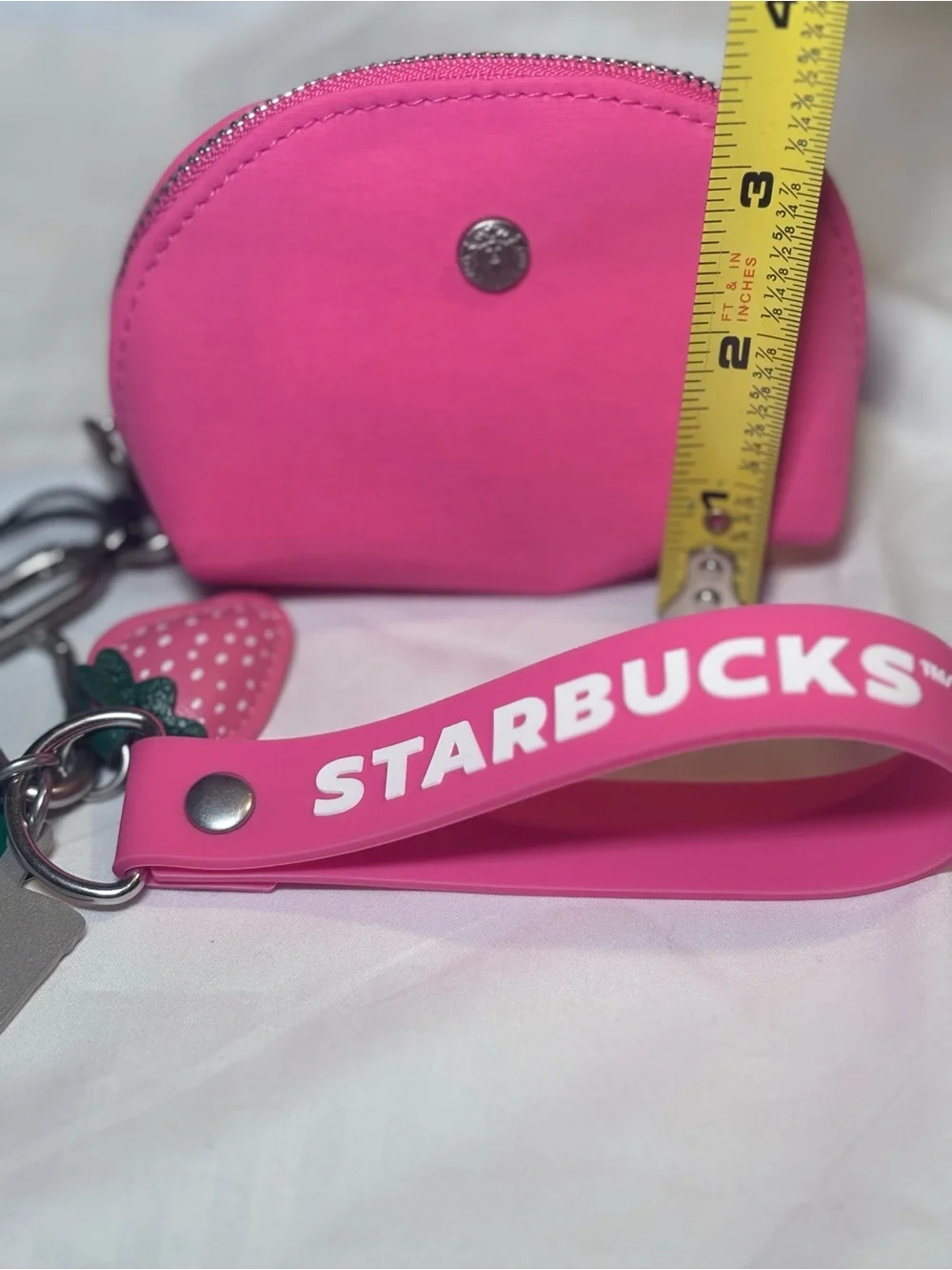 Starbucks Pouch Wristlet Keychain Pink Drink Series 2026 Limited Edition ~ NWT!